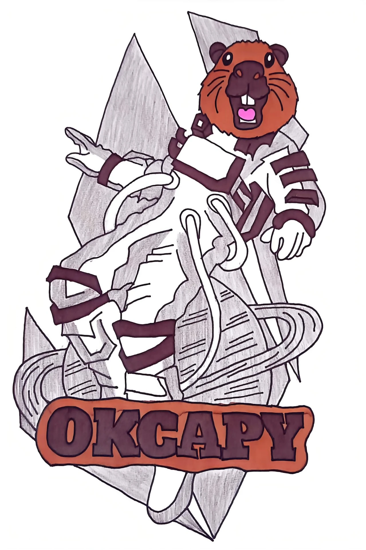 Meme: hand-drawn OKCAPY capybara mascot artwork with the OKCAPY banner